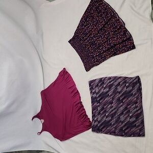 Mossimo Spaghetti Strap Tanktop, Mini Skirt and Xhilarations Mini Skirt Set